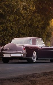 Превью обои lincoln, continental, mark ii, 1956, вид сзади