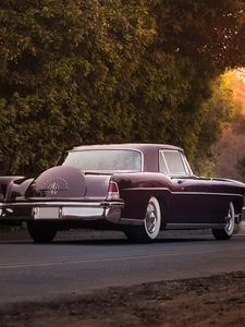 Превью обои lincoln, continental, mark ii, 1956, вид сзади