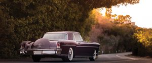 Превью обои lincoln, continental, mark ii, 1956, вид сзади