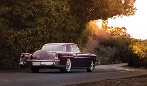 Превью обои lincoln, continental, mark ii, 1956, вид сзади