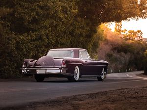 Превью обои lincoln, continental, mark ii, 1956, вид сзади