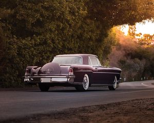 Превью обои lincoln, continental, mark ii, 1956, вид сзади