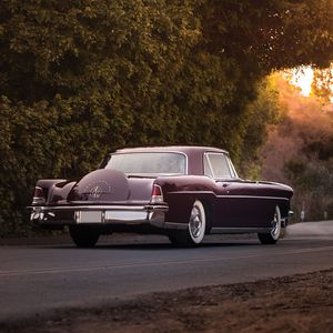 Превью обои lincoln, continental, mark ii, 1956, вид сзади