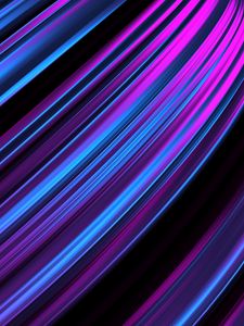 Превью обои линии, наискось, полосы, свечение, фиолетовый