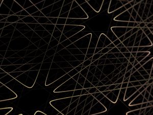 Превью обои линии, пересечение, фигуры, абстракция, темный