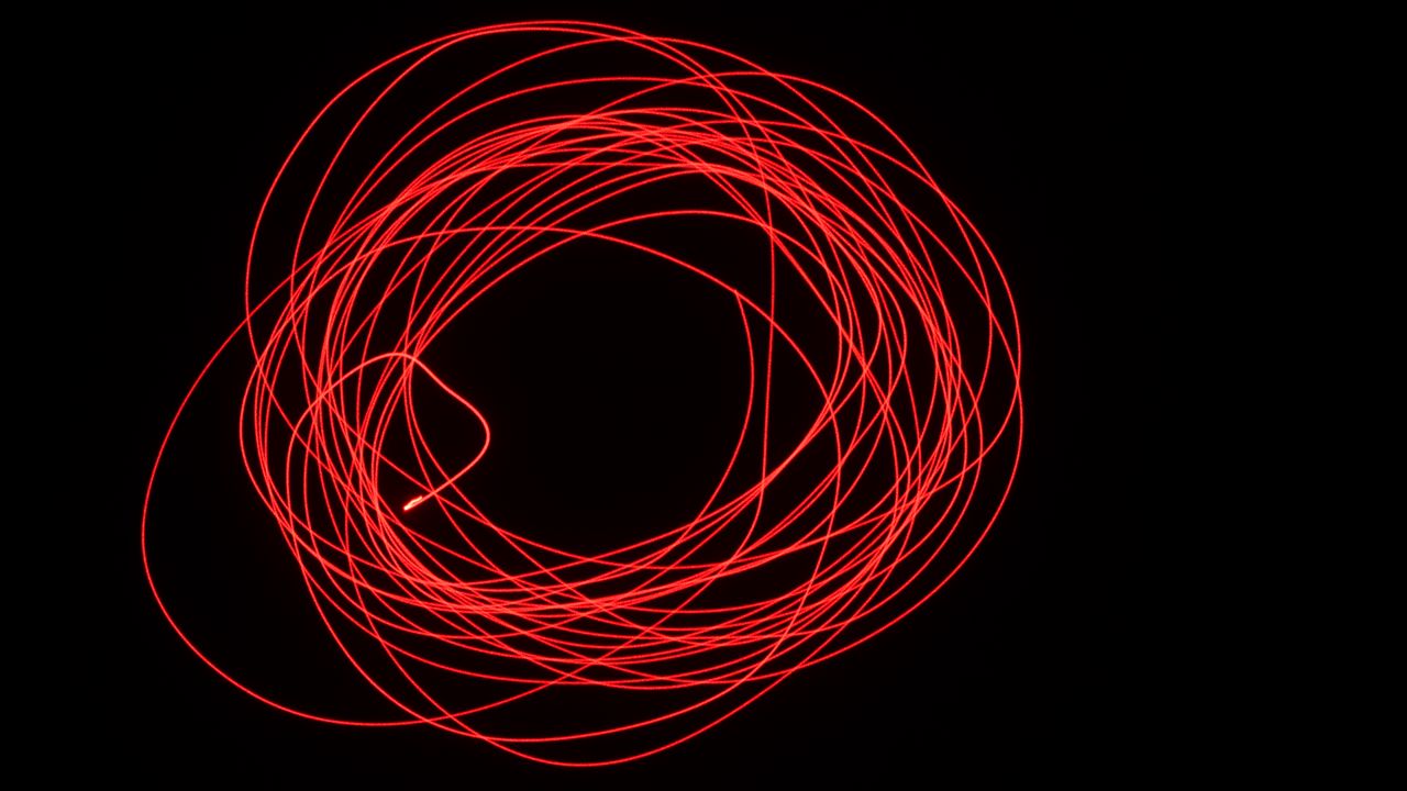 Обои линии, пересечение, круг, абстракция, красный, черный