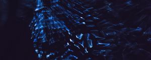 Превью обои линии, пятна, синий, темный, дым