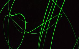 Превью обои линии, полосы, абстракция, зеленый, черный