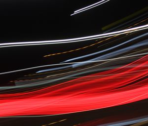 Превью обои линии, размытость, свет, длинная выдержка, абстракция