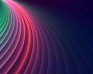 Превью обои линии, разноцветный, свечение, плавный, градиент