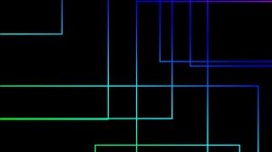 Превью обои линии, соединения, разноцветный, свечение