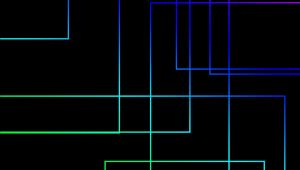 Превью обои линии, соединения, разноцветный, свечение