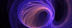 Превью обои линии, спираль, свечение, абстракция