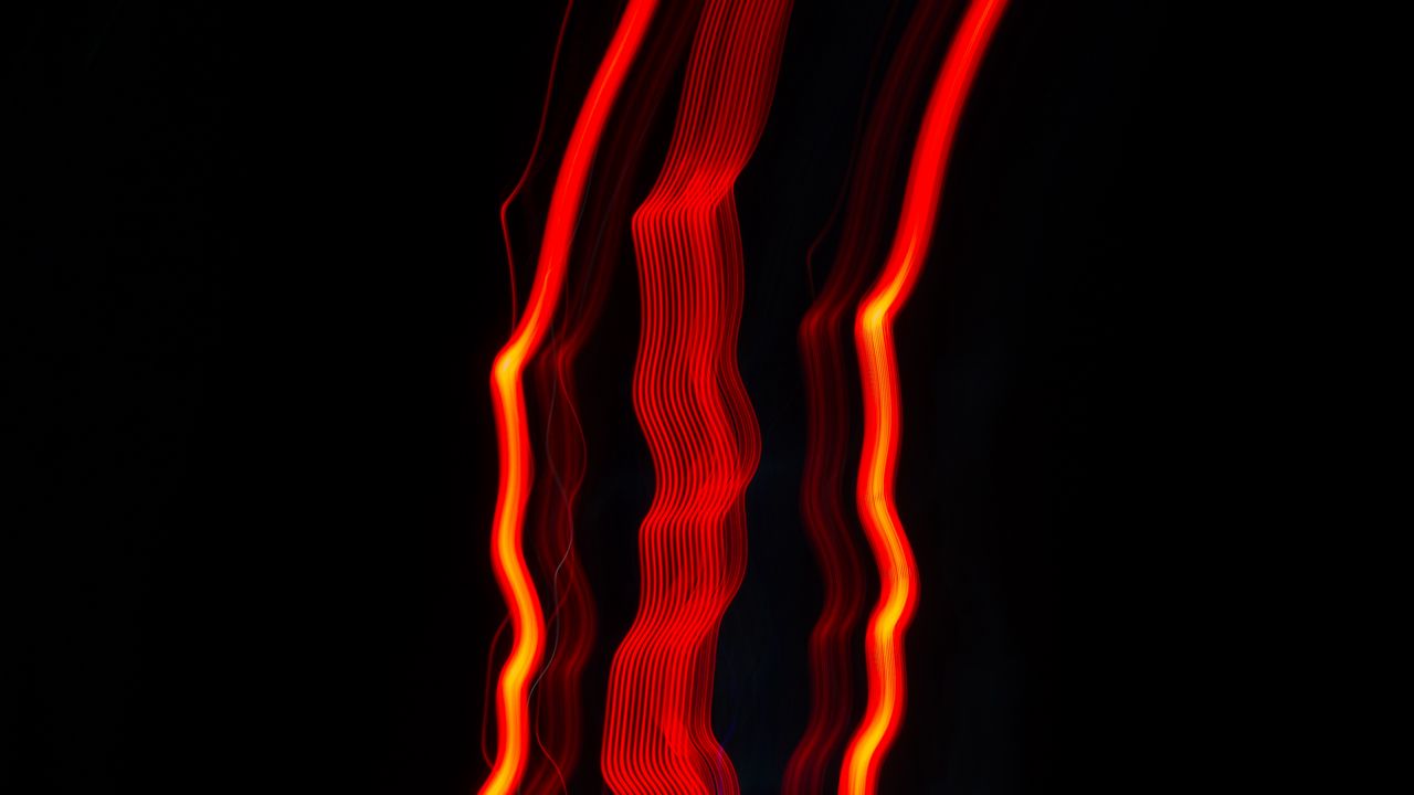 Обои линии, свет, красный, вибрация, абстракция