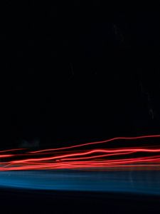 Превью обои линии, свет, темный фон