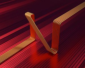 Превью обои линии, трубки, изогнутый, 3d, форма