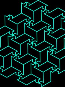 Превью обои линии, узор, абстракция, зеленый