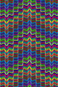 Превью обои линии, волнистый, разноцветный, призматический, хроматический