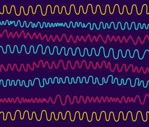Превью обои линии, волнистый, узоры, разноцветный