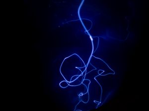 Превью обои линия, неон, подсветка, синий
