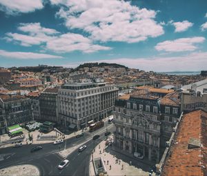Превью обои лиссабон, португалия, здания, вид сверху