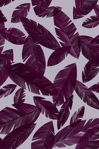 Превью обои листья, сиреневый, фиолетовый, паттерн