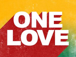 Превью обои любовь, надпись, постер, арт, one love