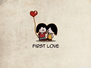 Превью обои любовь, пара, влюбленные, первый, шарик
