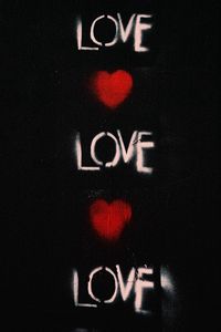 Превью обои любовь, сердечки, слова, граффити
