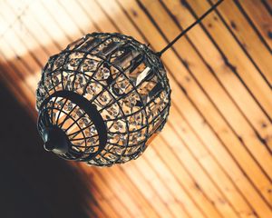 Превью обои люстра, стекло, освещенный