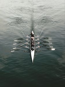 Превью обои лодка, гребля, спорт