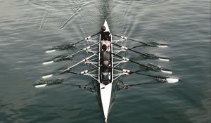 Превью обои лодка, гребля, спорт