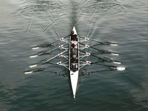 Превью обои лодка, гребля, спорт