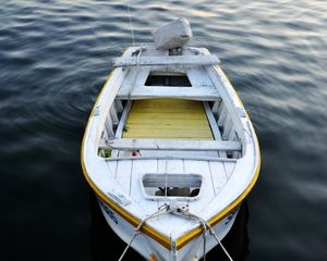 Превью обои лодка, море, вода