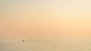 Превью обои лодки, море, минимализм