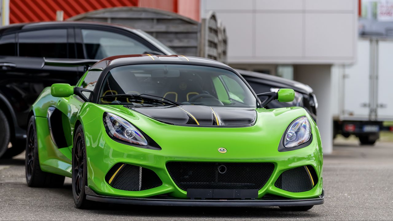 Обои lotus, автомобиль, спорткар, зеленый