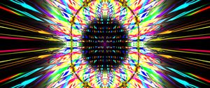 Превью обои лучи, узор, фигуры, абстракция, яркий