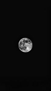 Превью обои луна, черный, небо, ночь