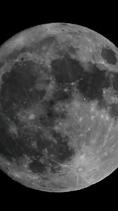 Превью обои луна, космос, ночь, полнолуние, кратеры