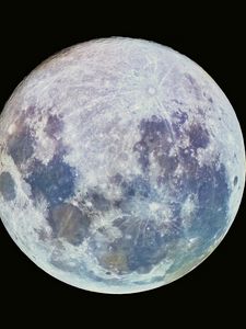 Превью обои луна, космос, спутник, кратеры, планета