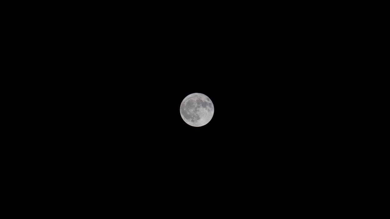 Обои луна, космос, спутник, ночь