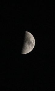 Превью обои луна, космос, тень, темный