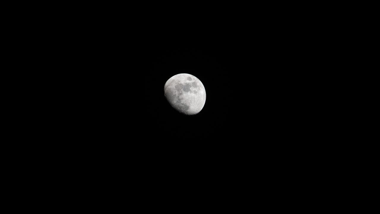 Обои луна, кратеры, полнолуние, ночь