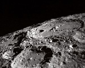 Превью обои луна, кратеры, рельеф, космос