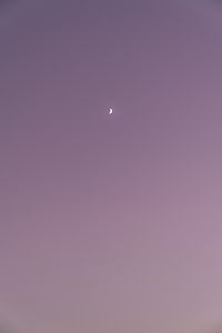Превью обои луна, небо, минимализм, фиолетовый