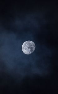 Превью обои луна, небо, ночь, космос