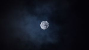 Превью обои луна, небо, ночь, космос