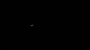 Превью обои луна, небо, ночь, минимализм, черный