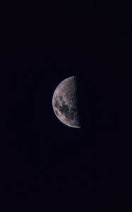 Превью обои луна, небо, темный, черный