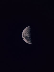 Превью обои луна, небо, темный, черный